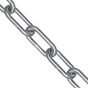 BZP Case Hardened 8mm Security Chain (2 Metre Length)